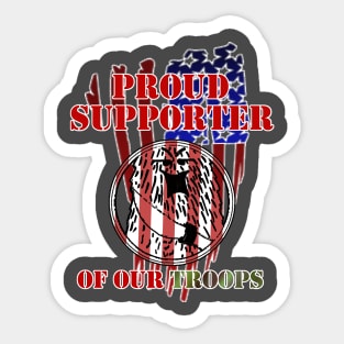 Military Support Shirt! Support F'n Wookee Studios Support our TROOPS Sticker